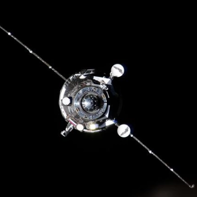 The Progress 93 resupply ship approaches the International Space Station