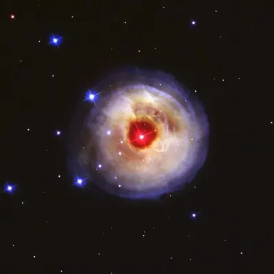 Light Echoes From Red Supergiant Star V838 Monocerotis - May 2002