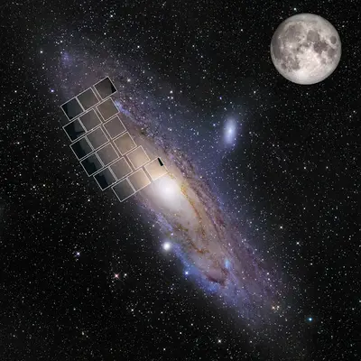 Context Image for Simulated WFIRST Observation of Andromeda Galaxy