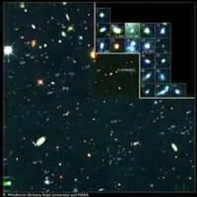 Key to Location of Galactic Building Blocks in Hubble Field