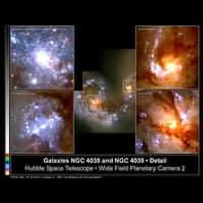 Close-Up of Star Formation in Antennae Galaxy