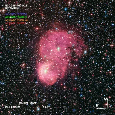 Scale and Compass for NGC 248