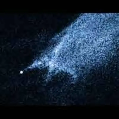 Close-up of Comet-like Asteroid P/2010 A2