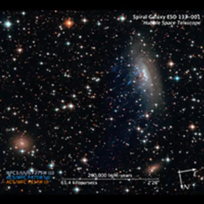 Compass and Scale Image for ESO137-001