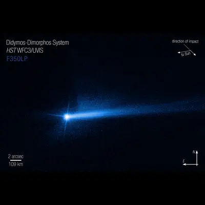 Didymos-Dimorphos System on October 11 (Compass)