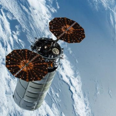The Cygnus XL cargo spacecraft departs the International Space Station