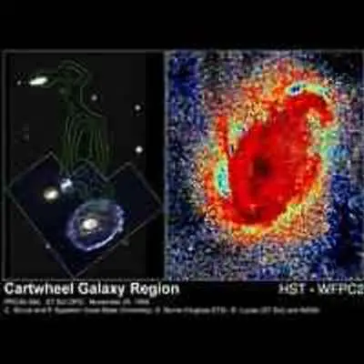 Hubble Images Reveal Supersonic Comet-Like Objects in Heart of Galaxy