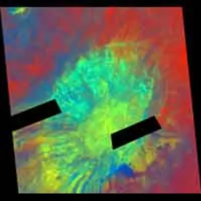 Aristarchus Crater in False Color