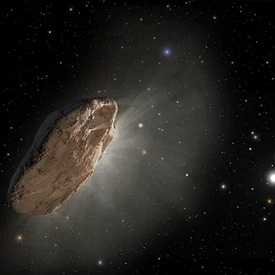 Artist’s Impression of `Oumuamua (Non-annotated)