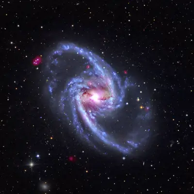 NGC 1365 - A collection of galaxies from NASA's Chandra & Swift.