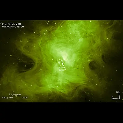 Scale and Compass for Crab Nebula