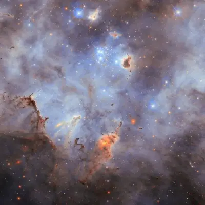 Hubble Surveys Cloudy Cluster