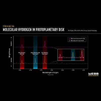 Protoplanetary Disks in NGC 346 Spectra (NIRSpec)