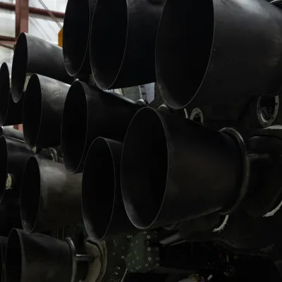 SpaceX Falcon Heavy Hangar Lift for NASA's Roman Space Telescope