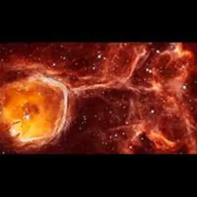 Hubble Peers Inside Interstellar Bubble N44F