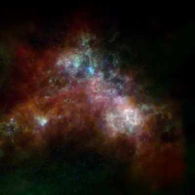 Infrared-Radio Image of the Small Magellanic Cloud