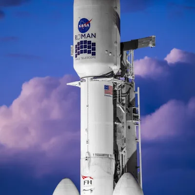Roman Space Telescope Vertical at LC 39A