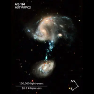 Compass and Scale Image of Arp 194