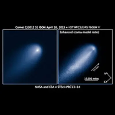 Compass and Scale Image for Comet ISON
