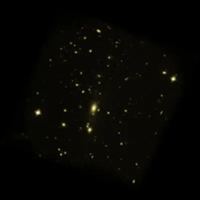 Visible-Light Image of Galaxy Cluster MS 0735