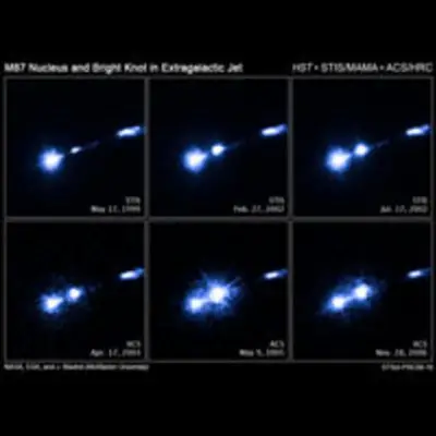 Hubble Witnesses Flare-Up in Extragalactic Jet