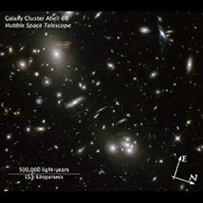 Compass and Scale Image of Abell 68