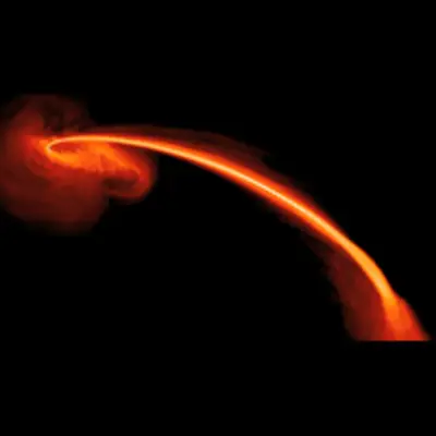 Simulation of Black Hole Flare