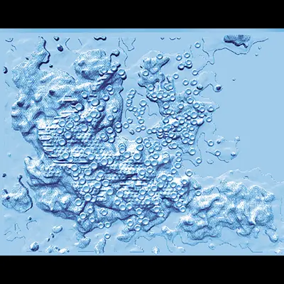 Westerlund 2: 3D Tactile Print