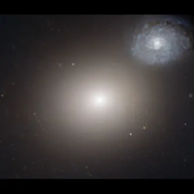 Odd Galaxy Couple on Space Voyage