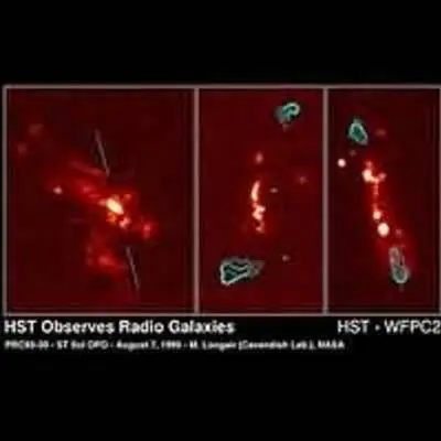 Hubble Sees Detailed New Structures in Three Radio Galaxies