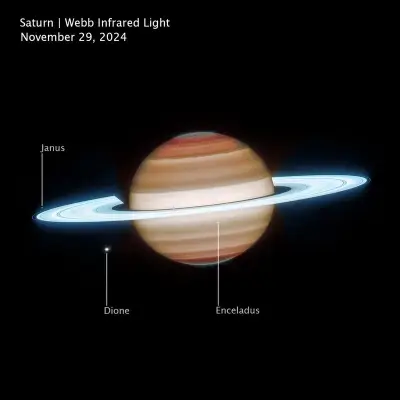 Saturn (Webb NIRCam Image)