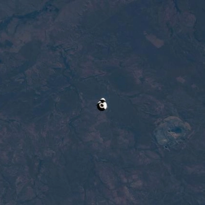 The SpaceX Dragon spacecraft approaches the International Space Station