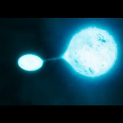 A Vampire Star and Its Victim (Artist's Illustration)