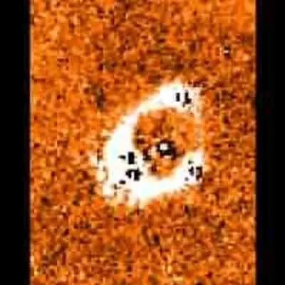 A Stretched Ring of Galactic Light from Quasar PG1115+080 in Infrared