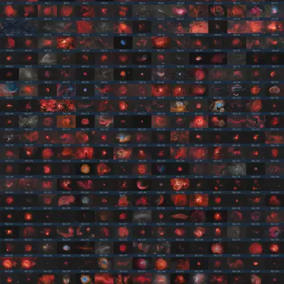 The Complete Sharpless Catalog: 313 Nebulas