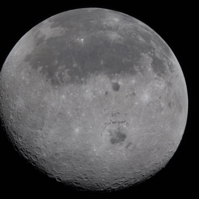 art002e009276 (April 6, 2026) - In this view of the Moon, the near side (the hemisphere we see from Earth),...