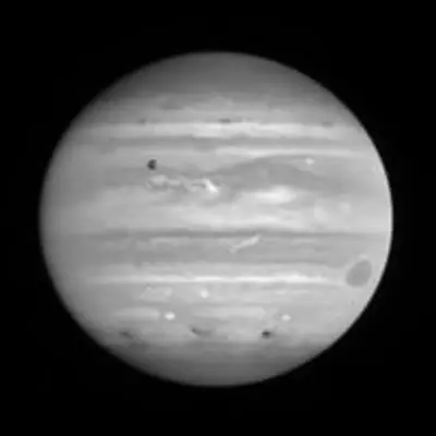 One of Comet Shoemaker-Levy's Impact Sites on Jupiter