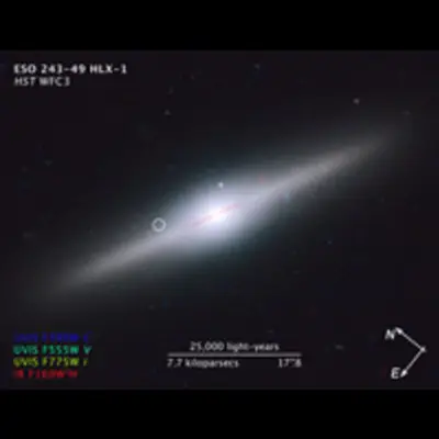 Compass and Scale Image of ESO 243-49 HLX-1