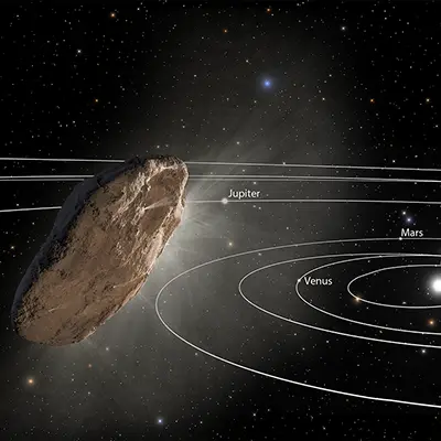 Artist’s Impression of `Oumuamua