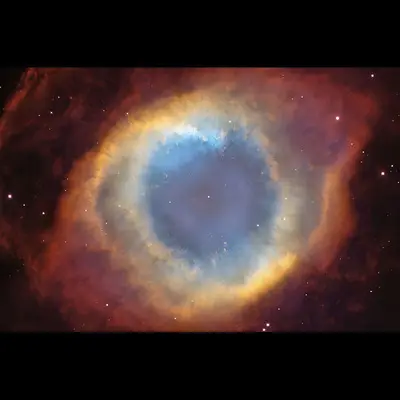 Helix Nebula As Seen By Hubble and the Cerro Toledo Inter-American Observatory