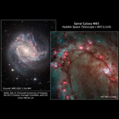 Hubble Image Showcases Star Birth in M83, the Southern Pinwheel