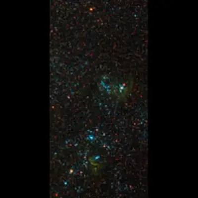 Detail of NGC 300 - Star Formation in Outer Spiral Arms