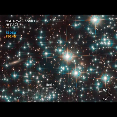 Compass Image of Bedin 1 in NGC 6752