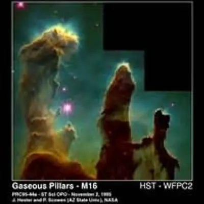 Hubble Science Image Utilized in "Touch the Universe" – Eagle Nebula