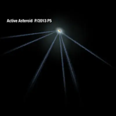 Active Asteroid P/2013 P5 (Artist's Schematic)