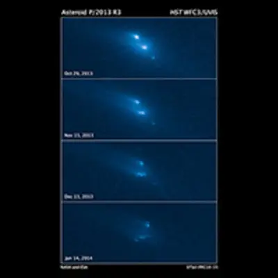 Disintegration of Asteroid P/2013 R3
