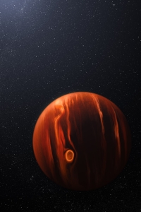 Exoplanet VHS 1256 b and Its Stars space wallpaper preview