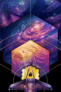 Webb Apstract Dark space wallpaper preview