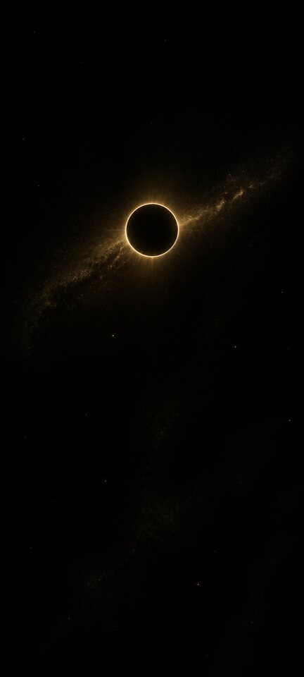 Golden Silence space wallpaper preview