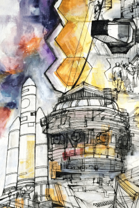 JWST Art 3 space wallpaper preview